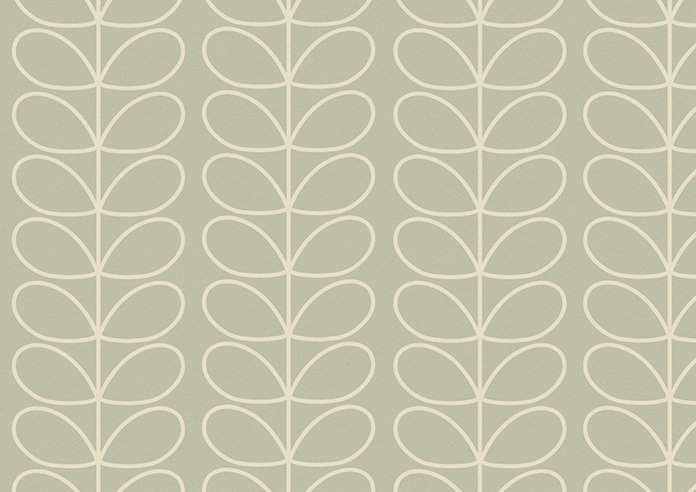 Orla Kiely Linear Stem, Pebble - Twist&Fit Roman Blind - Image 8